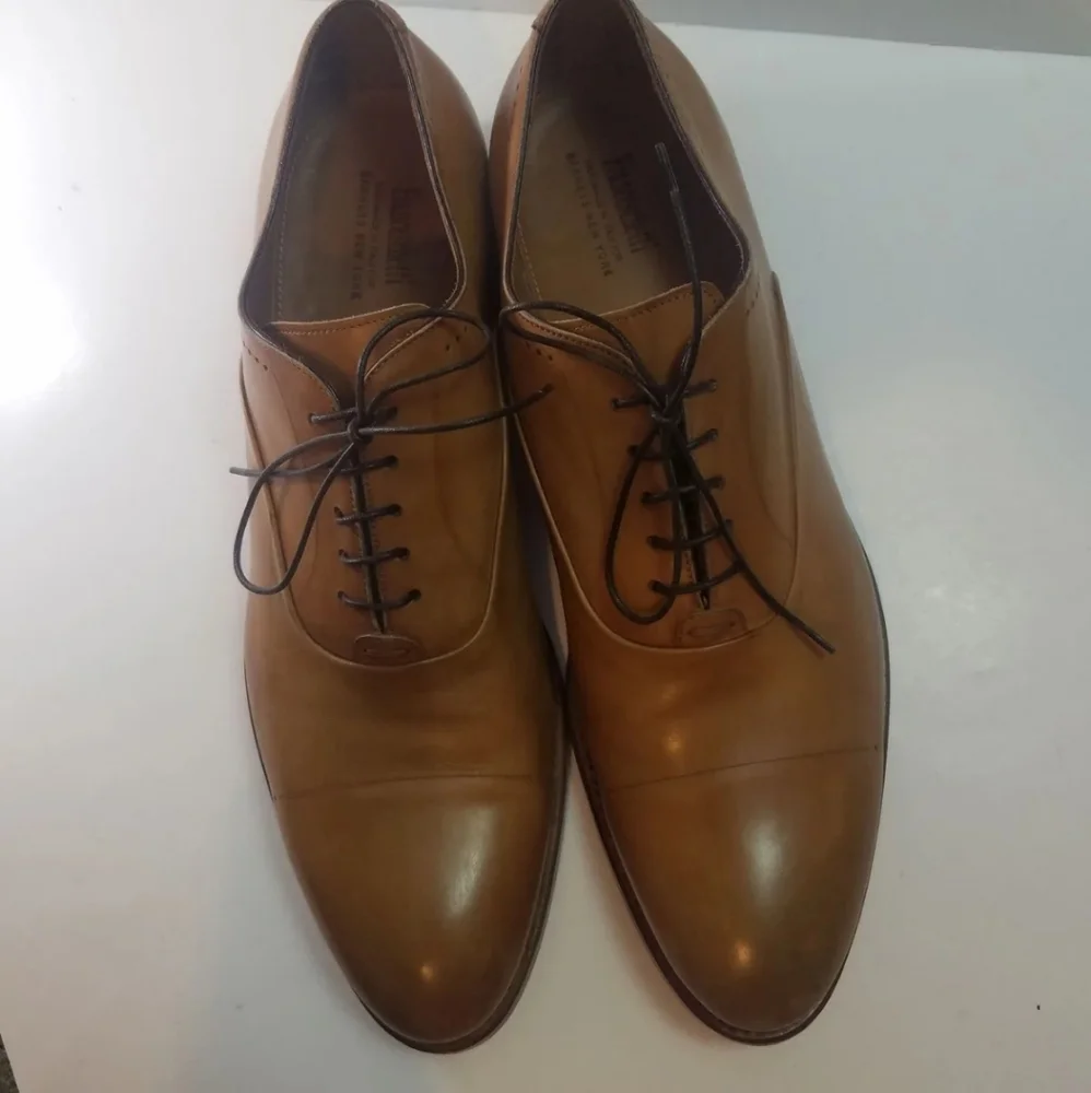 Franceschetti for Barney's New York Size 45 Leather Dress Shoes Made in Italy